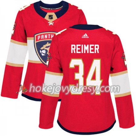 Dámské Hokejový Dres Florida Panthers James Reimer 34 Červená 2017-2018 Adidas Authentic
